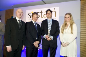 Phlorum directors, Paul Beckett and Richard Schofield, receiving their award